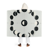 Luna Kennedy - Moon Phases Hooded Sherpa Blanket